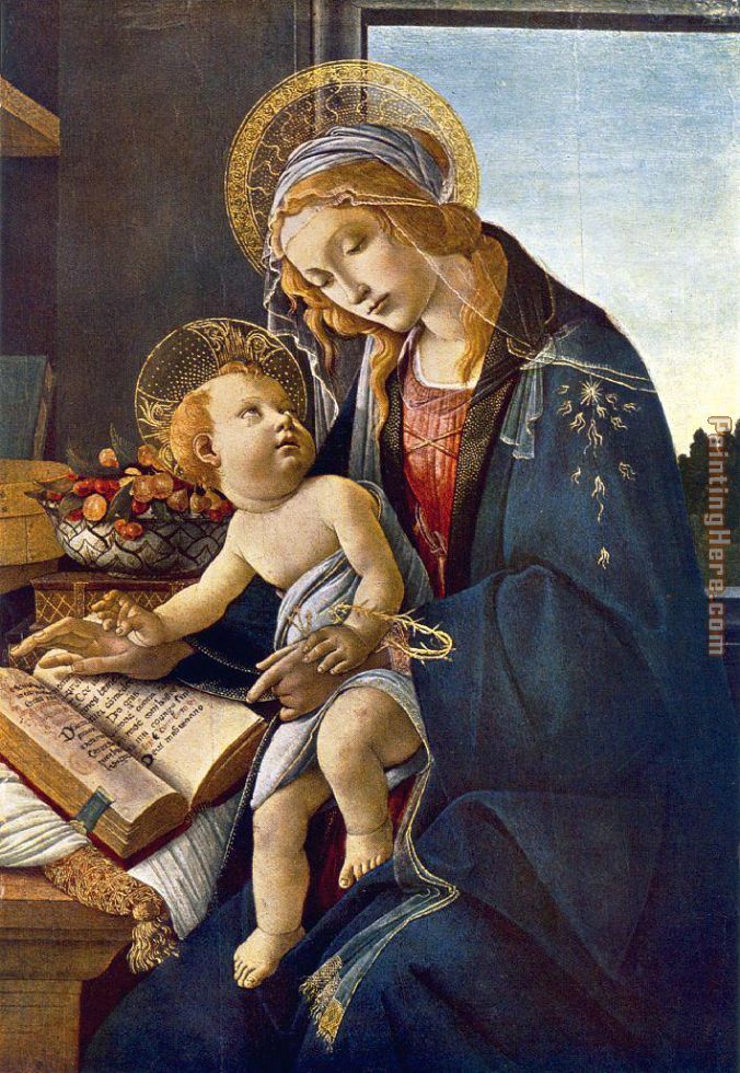 Madonna with the Child painting - Sandro Botticelli Madonna with the Child art painting